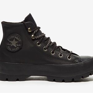 Converse Chuck Taylor All Star Gore-Tex Black Leather Lug Boots 7.5